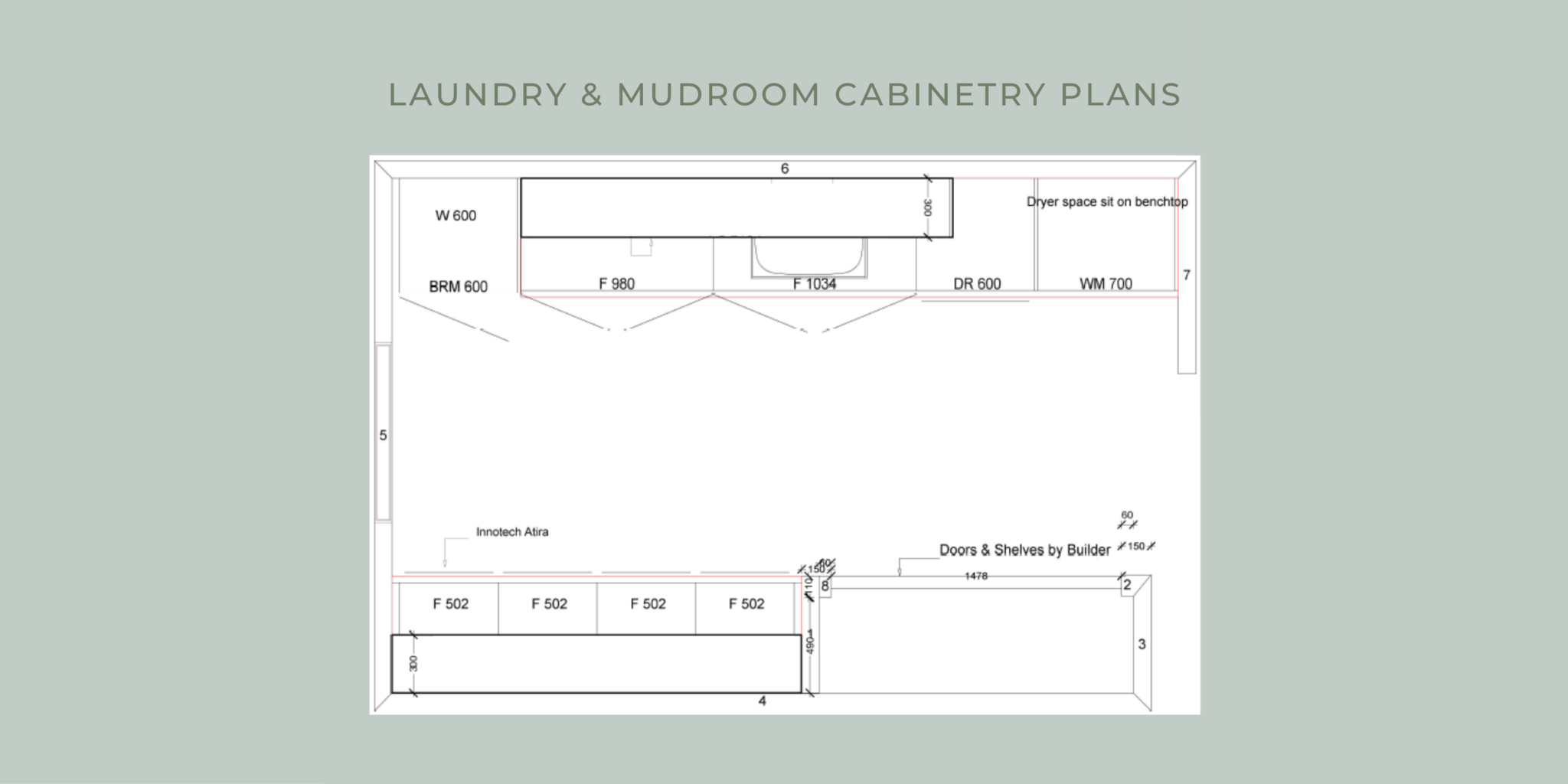 THE BEST LAUNDRY AND MUDROOM DESIGN COMBO - Oak and Orange