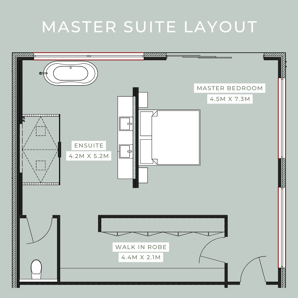 BEST MASTER SUITE FLOOR PLANS FOR A DAY SPA VIBE - Oak and Orange