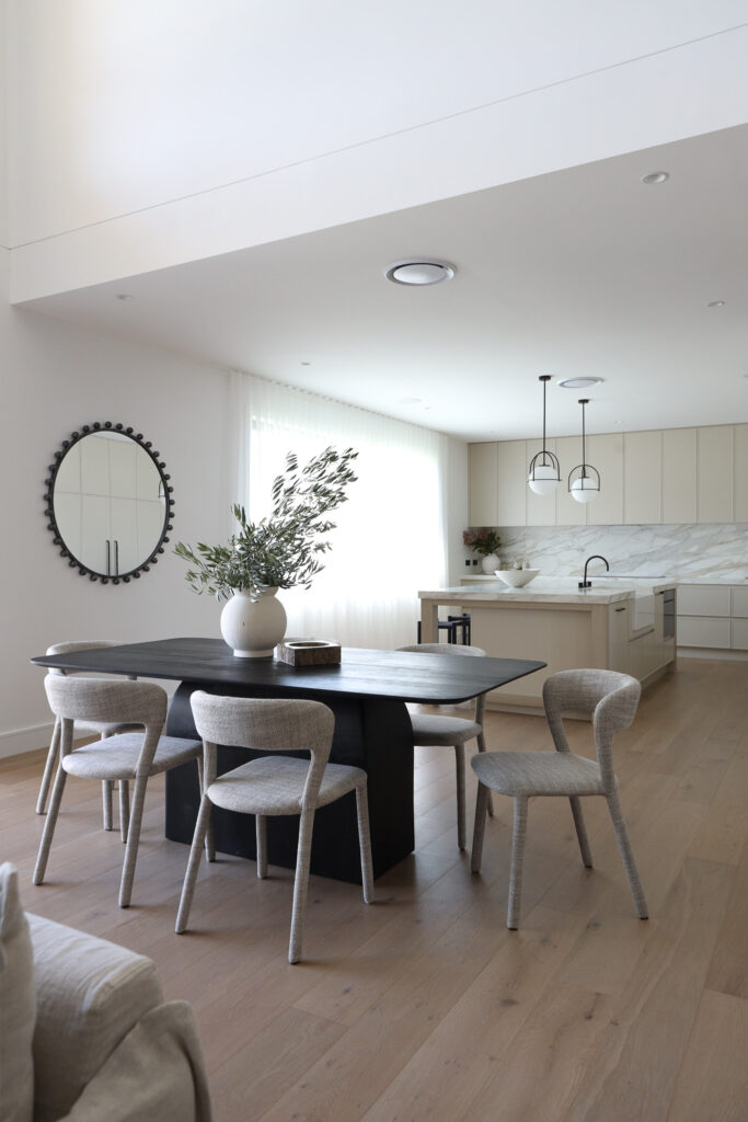 Open Dining and Kitchen Area